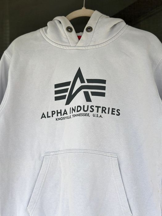 Мъжко горнище / hoodie Alpha Industries - размер S, Много добро състояние