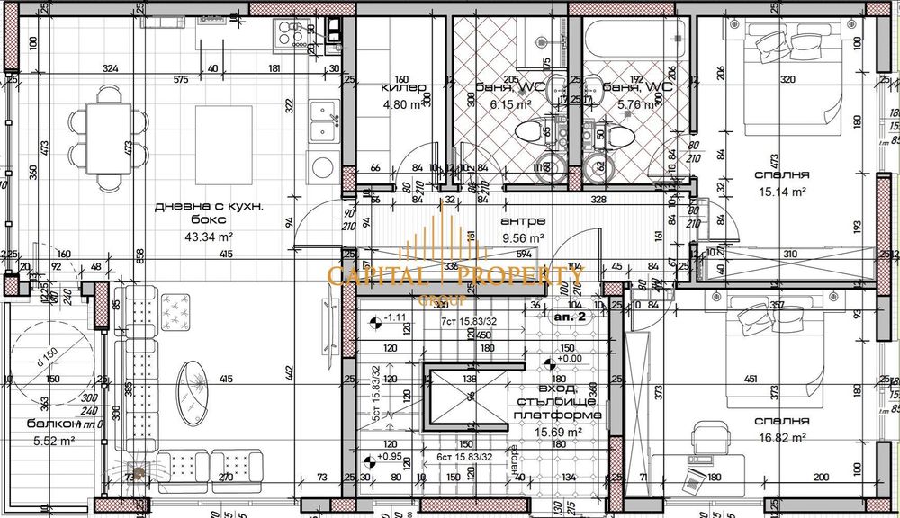 Продава се Тристаен апартамент в Варна, м-т Зеленика - 163 кв.м за 817 €/кв.м - Снимка #4