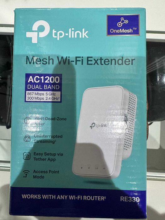 Двухдиапазонный усилитель сигнала Wi- Fi с поддержкой Mesh RE330