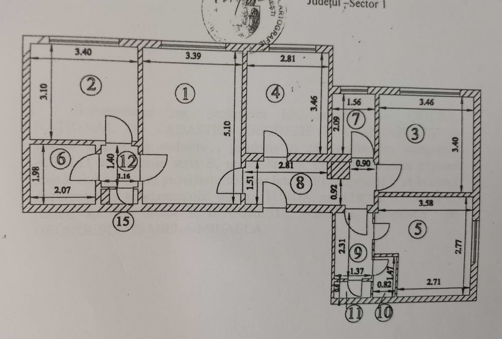 Proprietar vand apartament 4 camere Turda parter