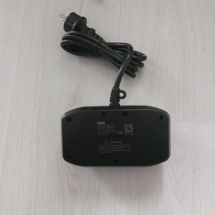 Професионален Смарт Външен Двоен Контакт HBN BNC-50/G86WT | Wi-Fi | 16A | 3600W | IP44 | Tuya