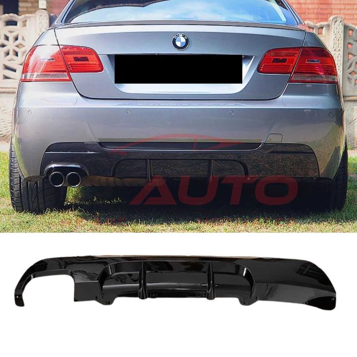 Дифузьор за BMW E92/E93, M-Tech задна броня, черен, бмв е92, тунинг