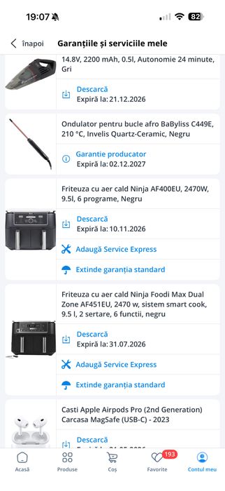 Air fryer ninja garantie