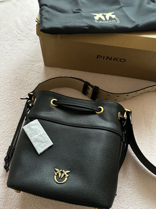 Оригинална чанта Pinko естествена кожа
