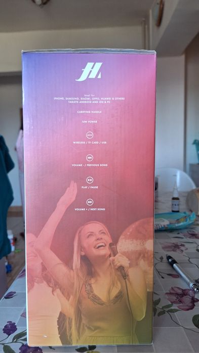 MUSIC HERO – Boxă karaoke wireless cu microfon | ca nouăMUSIC HERO – Boxă karaoke wireless cu microfon | ca nouă