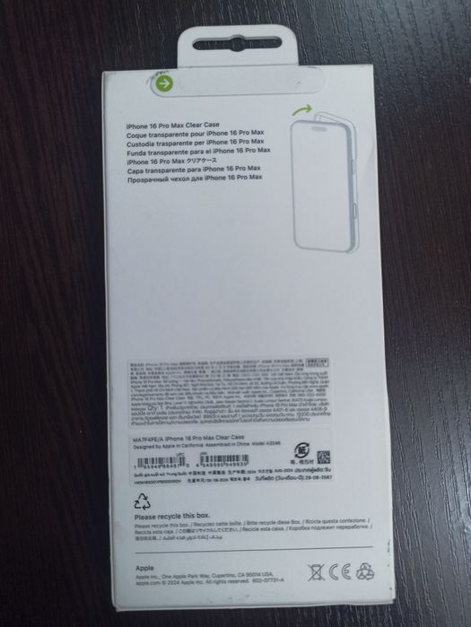 Orginal chexol Clear case Magsafe iPhone 16 pro max uchun