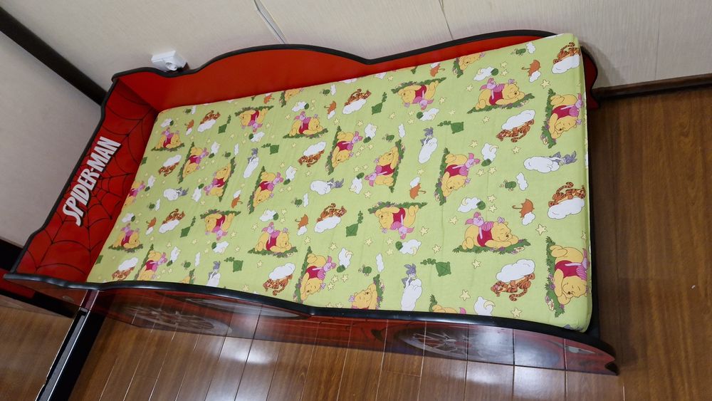 Pătuț copil, "Spiderman", 160/80cm.