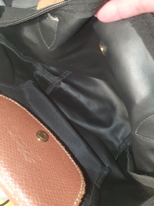 Geantă Longchamp din piele si material textil