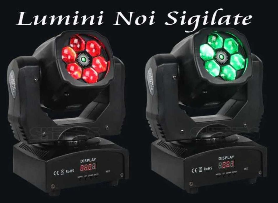 Moving Head Led Bee Eye 90W Beam Wash + Laser RGBW Sigilate