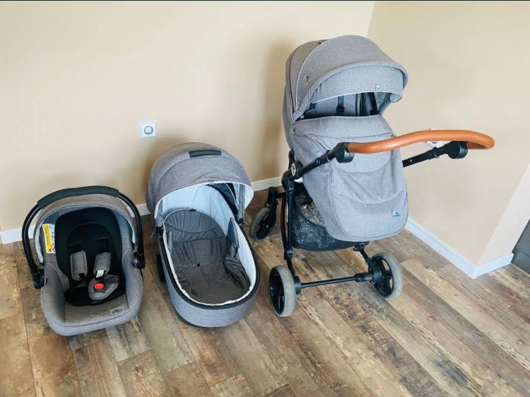 Бебешка количка Lorelli CRYSTA 3в1 + чанта БЕЗ СЛЕДИ ОТ ПОЛЗВАНЕ!