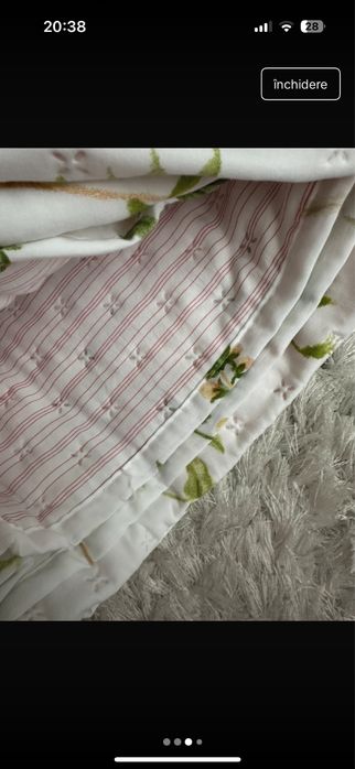 Cuvertura de pat gen pilota subtire