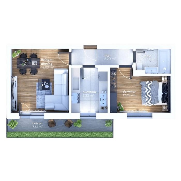 Apartament 2 camere 60 mp Avangarde Rezidential Bulevardul Timisoara