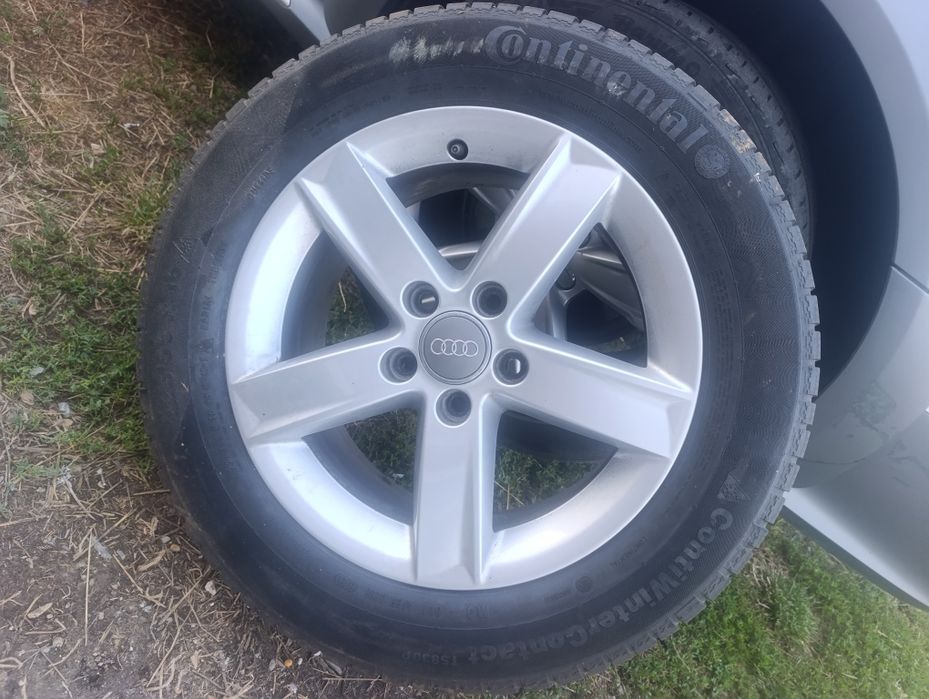 Jante aliaj ne'zgâriate +cauciucuri iarna , continental!