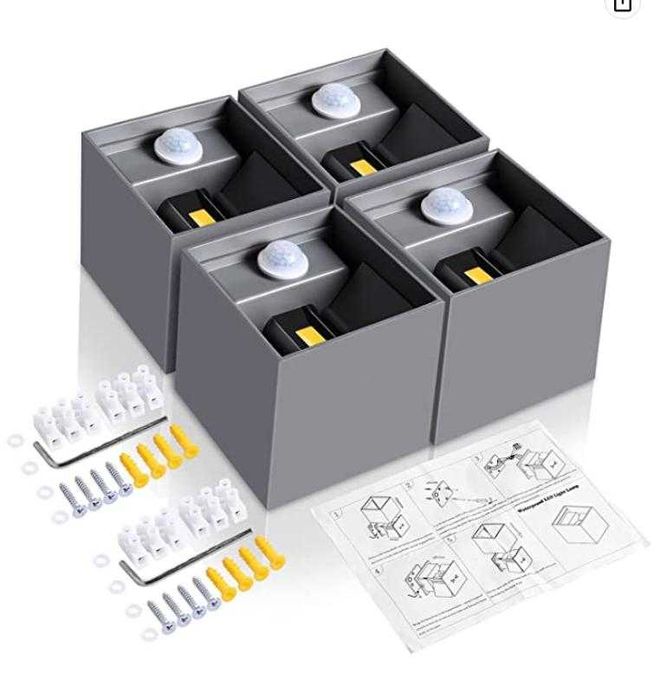 Ledmo LED стенна лампа със сензор за движение 12 W