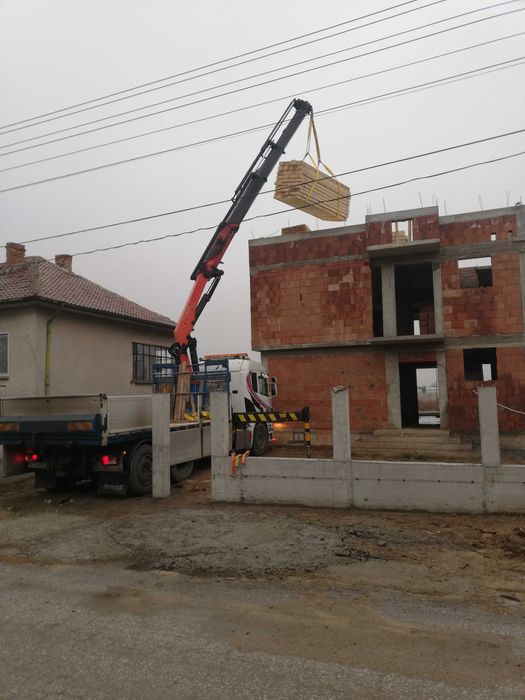 Транспортни услуги камион с кран до 17 метра
