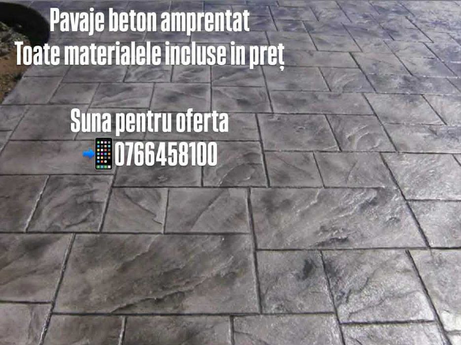 Beton amprentat Bucuresti – transformă-ți curtea rapid