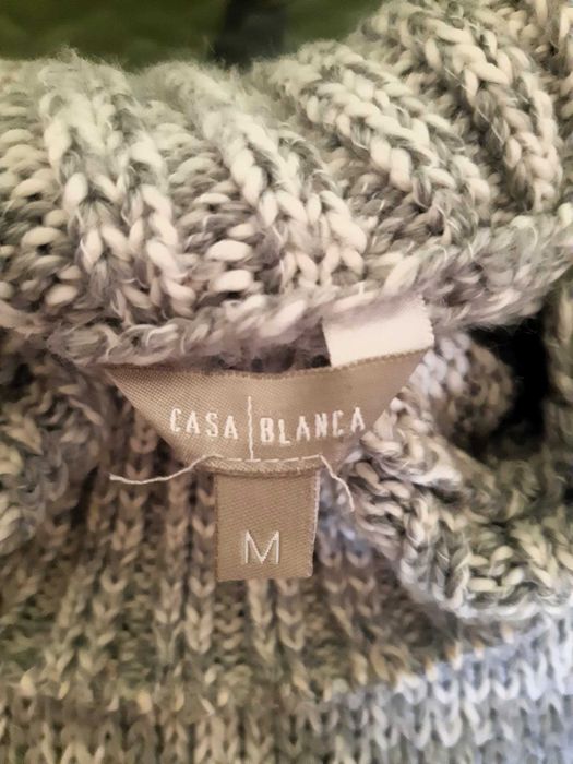 Pulover pe gât 20% lână, marimea M, Casa Blanca