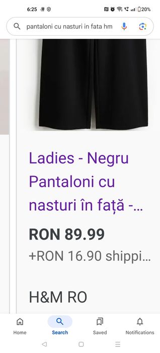 Pantaloni h&m negri marime xl