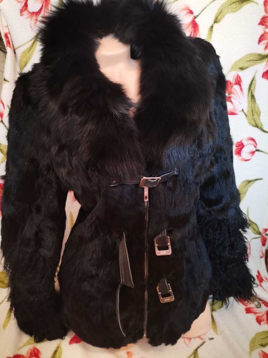Кроличья женская шубка