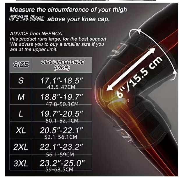 Колянна ортеза наколенка NEENCA размер L