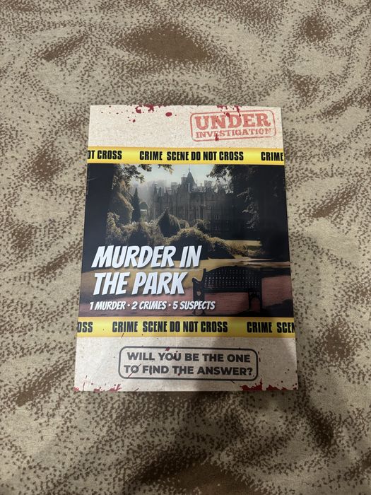 Murder in the park - joc detectiv, murder case