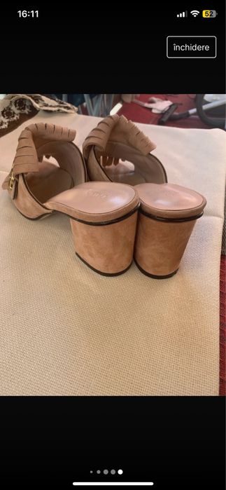 Saboti dama Gucci ,purtati de doua ori,verificati,