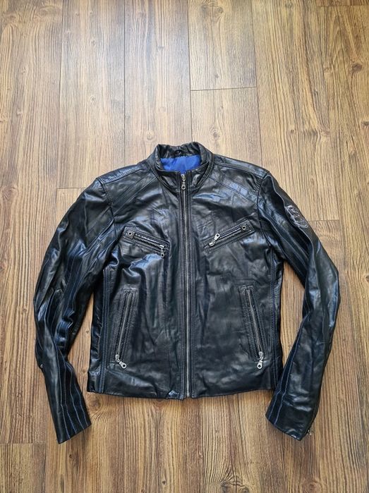 Страхотно мъжко кожено яке ROCKENBLUE,  естествена кожа,  размер  S