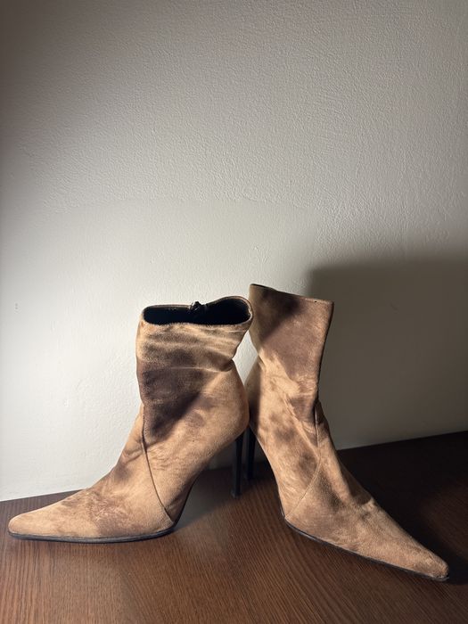 Botine dama maro cu toc