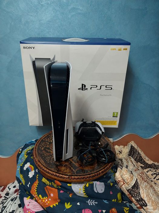 Consolă PlayStation 5+Maneta originală albă