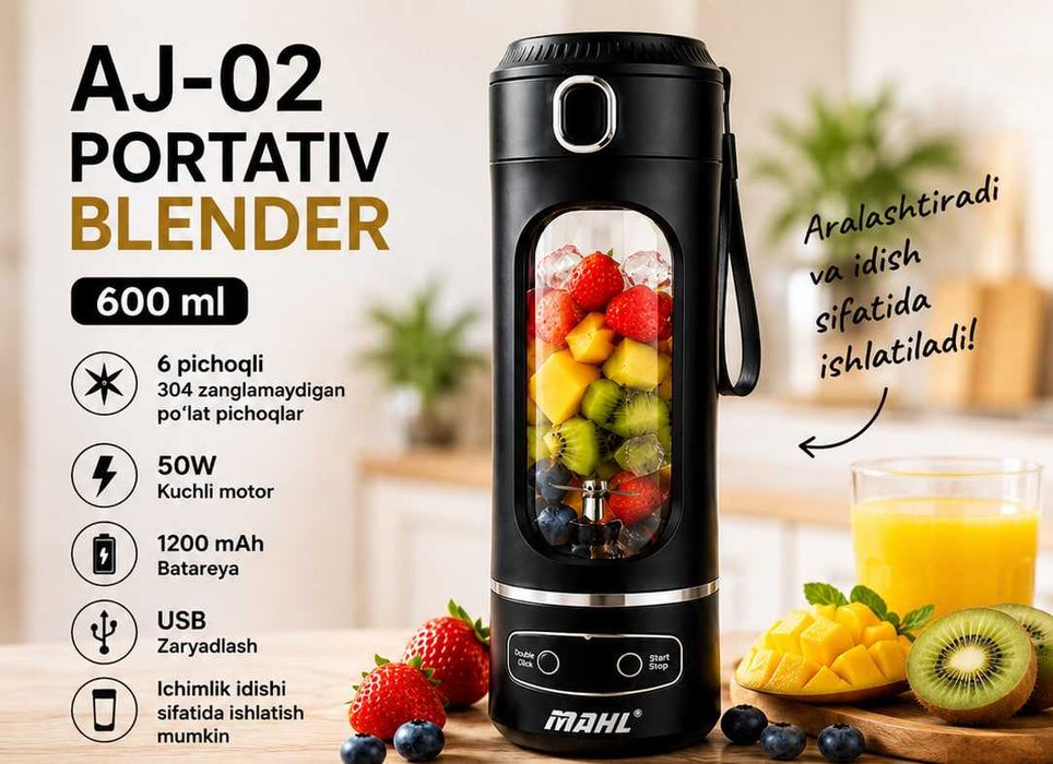 AJ-02 Portativ Blender Sheyker