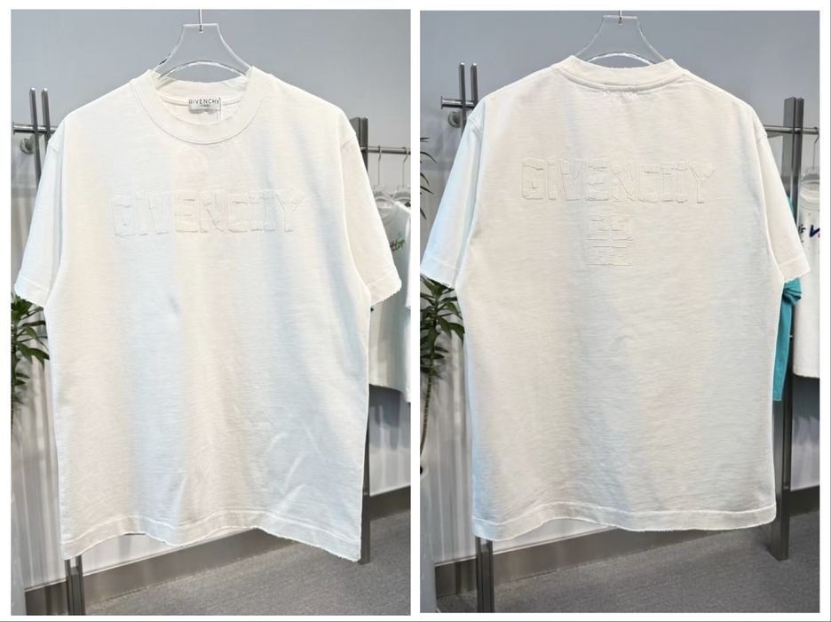 Tricou  Givenchy White  T-Shirt Alb [Verificare Colet] Caliate Premium