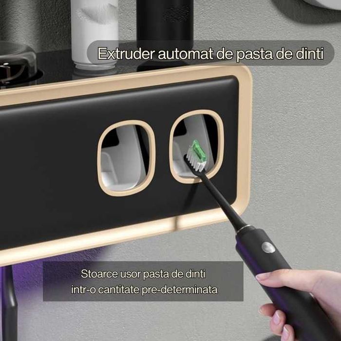 Стерилизатор за зъбни четки с дозатор за паста