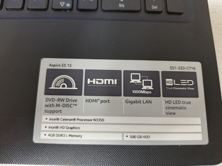 Продам ноутбук Acer Aspire ES 15