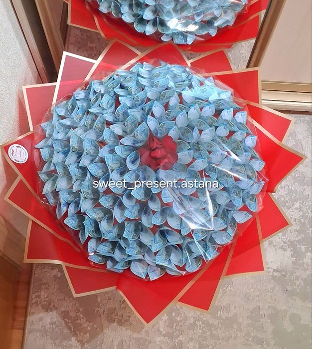 Денежный букет. Подарок 14 февраля