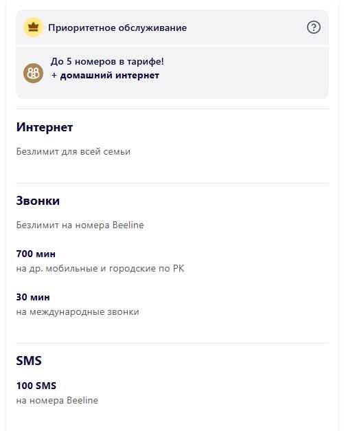 Безлимит Тариф Билайн