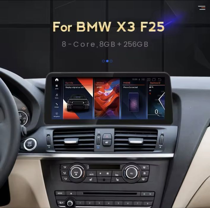 Navigatie Bmw X3/X4 Android Carplay  8GB 12.3 inch 2011-2018