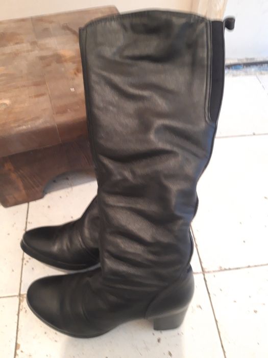 Кожанные сапоги фирменные