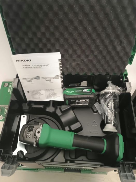 Flex hikoki g1813df. Are și baterie. Noi !