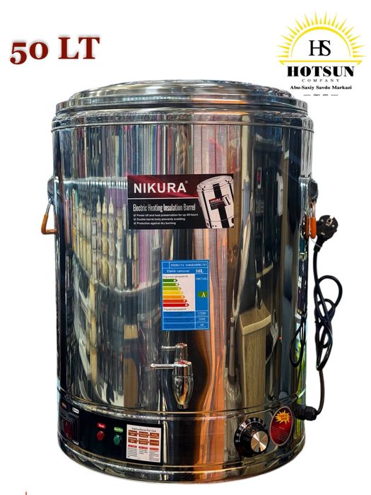 50 Л Электрический бойлер Nikura, чайник самовар термопот електр 60 80