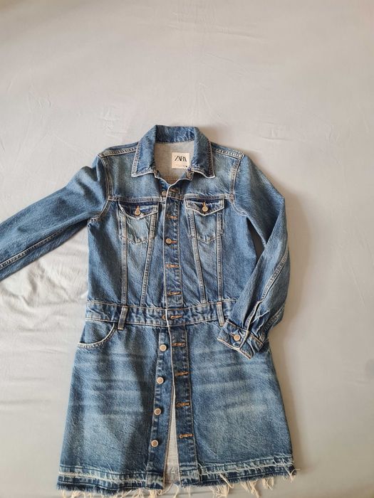 Zara дънкова рокля xs/s