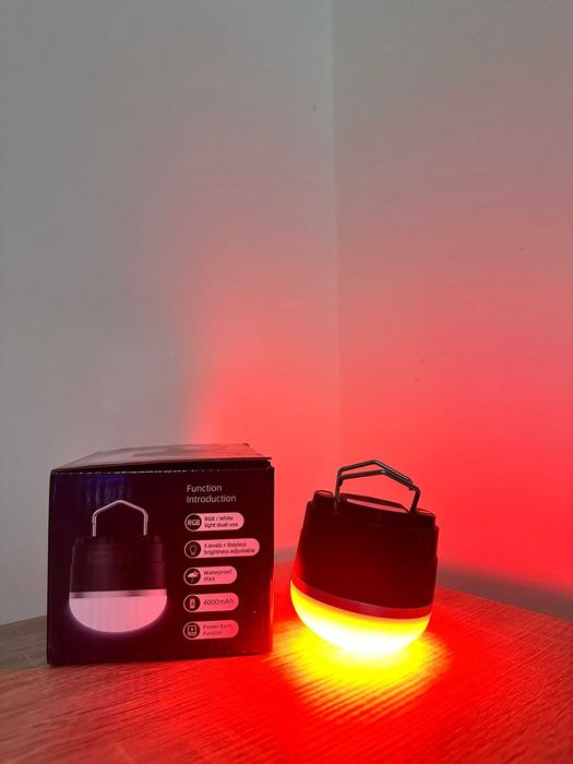 Lampă de camping LED reîncărcabilă