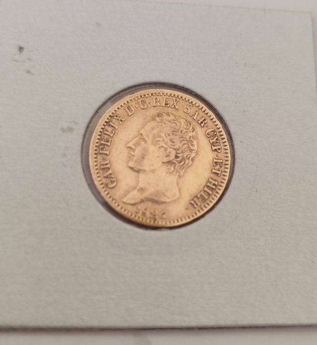 20 лири Сардиния 1826 година Карло Феличе