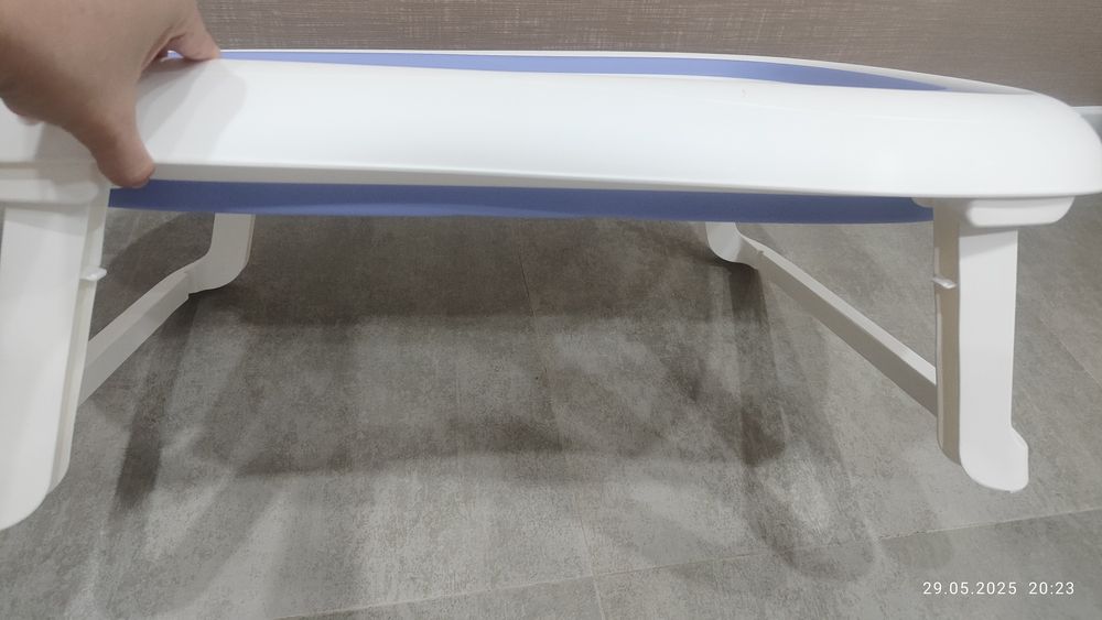 складная ванночка для новорождённых — удобно дома и в поездке. (В упак