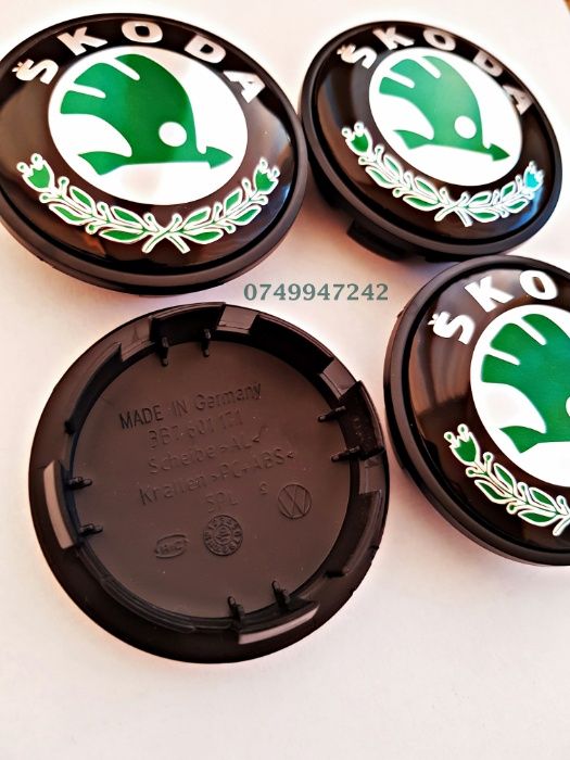 Capace jante aliaj Skoda  65* 56 mm set 4 buc 3B7 601 171