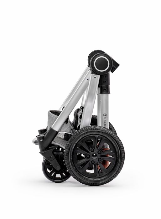 Carucior 2 in 1 Kinderkraft VEO  Gri,ofer cadou (plasa de tantari,pelerina ploaie,si copertina uv pentru soare)