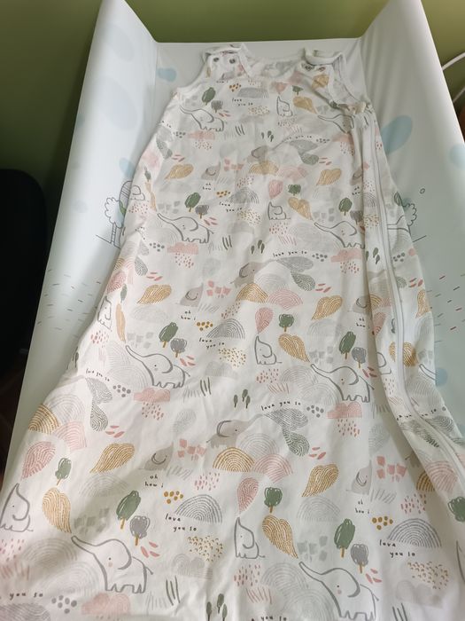 Angel Baby - Летен спален чувал "Весели слончета"  0.5 tog 6-18 месеца