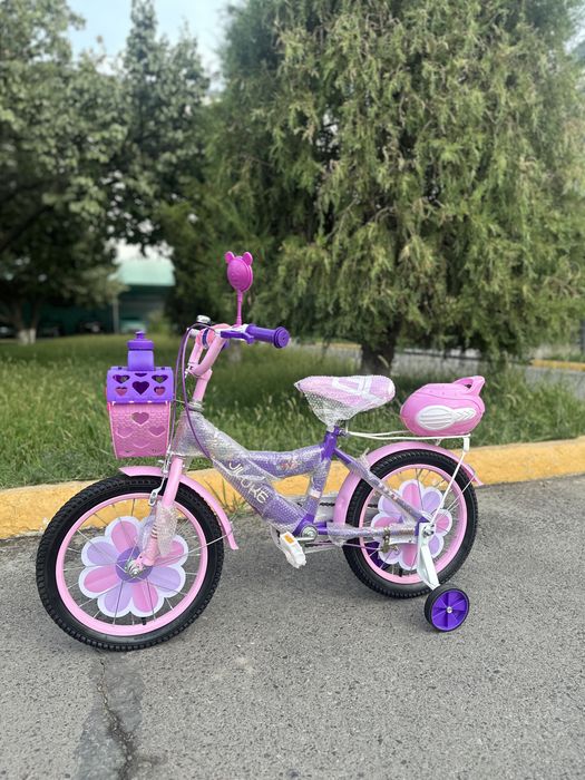 Новый детский велосипед 16 дюймовый для принцесс