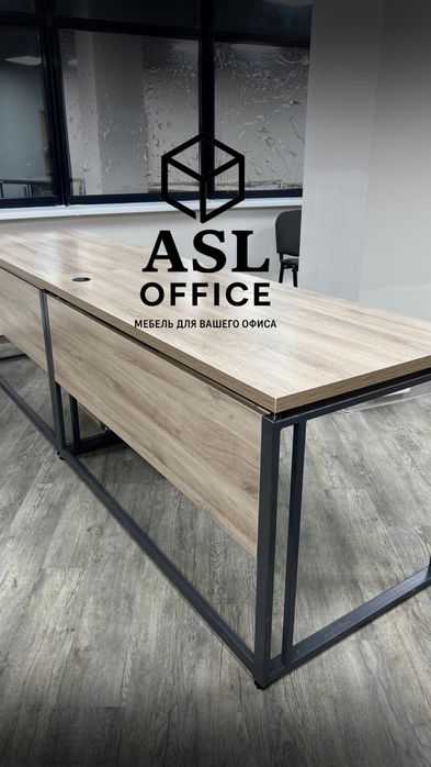 Мебель для офиса Астана на заказ loft Столы шкафы стеллажи тумбы