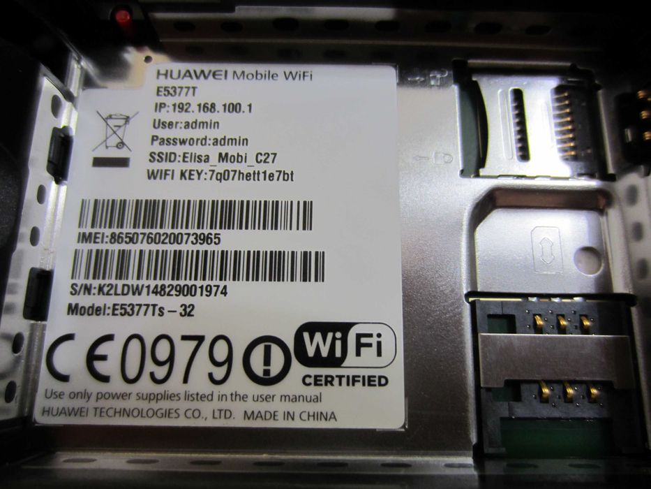 Modem Router wifi Huawei E5377T portabil 4G,2,4Ghz si 5Ghz band-ieftin