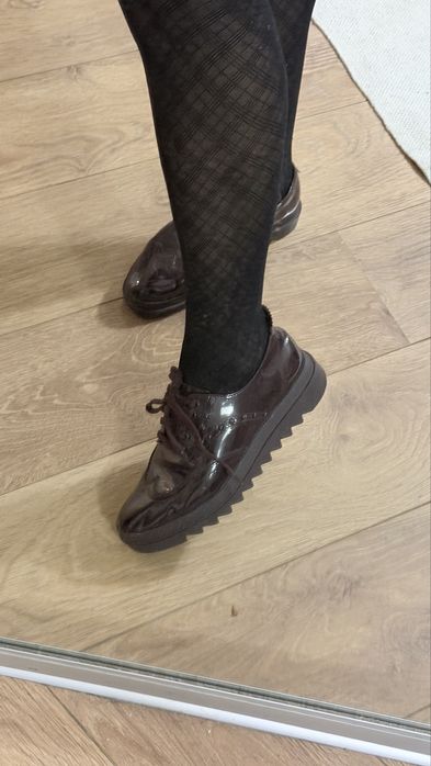 Полуботинки ZARA лакированные